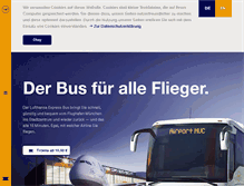 Tablet Screenshot of airportbus-muenchen.de